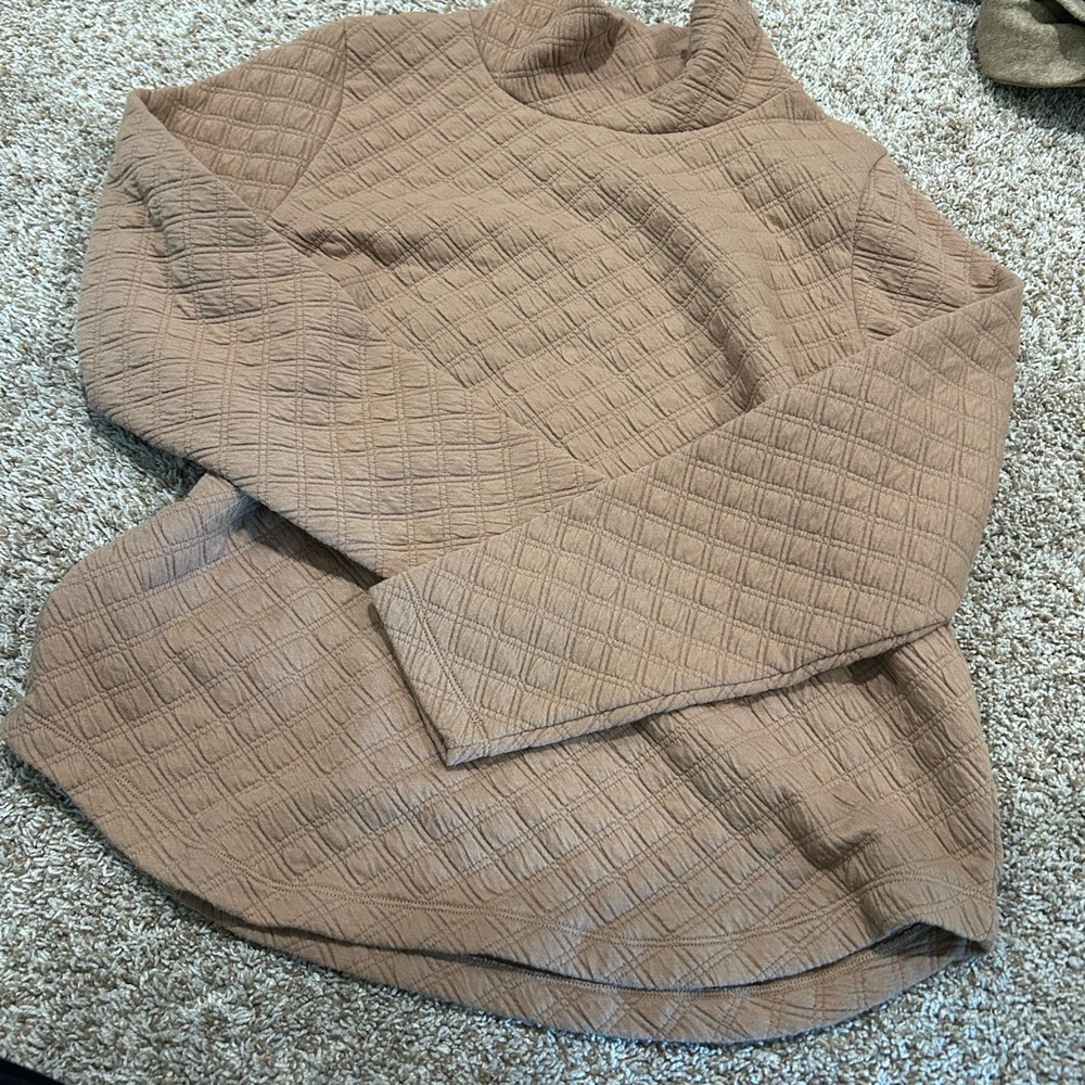 J. Crew Quilted Camel Jacket